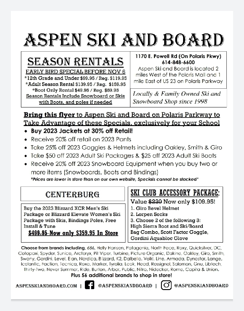 Aspen Ski  info
